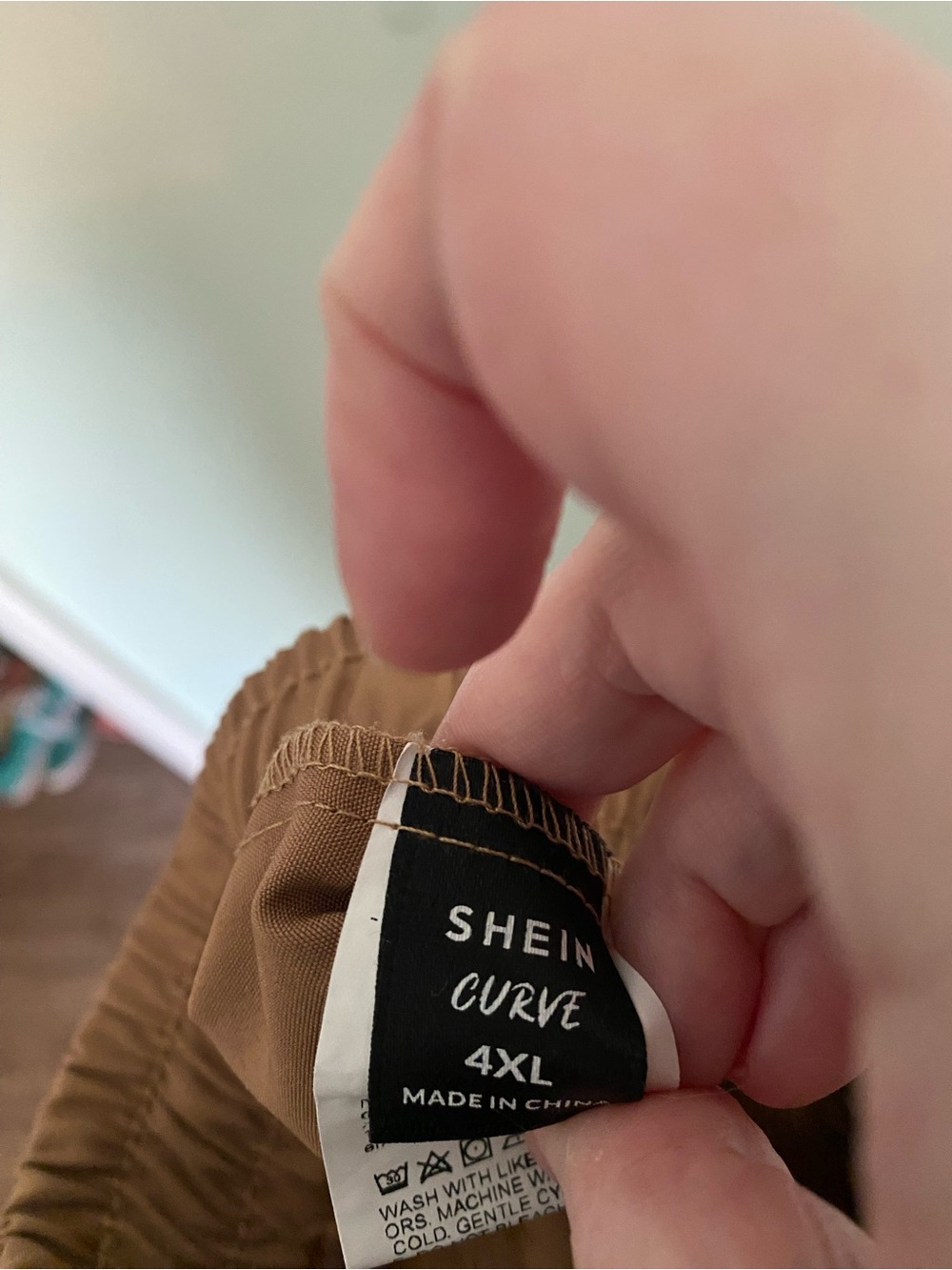 SHEIN Drawstring Joggers in Rust - Picture 4 of 5